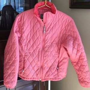 L.L. Bean Nylon Puffer Jacket in Salmon Color M
